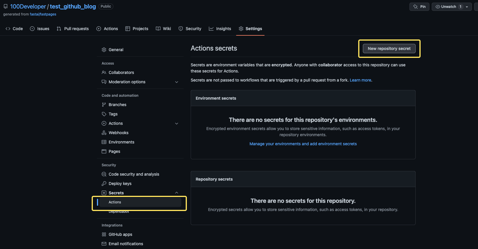 github blog 생성하기 | 100DBlog